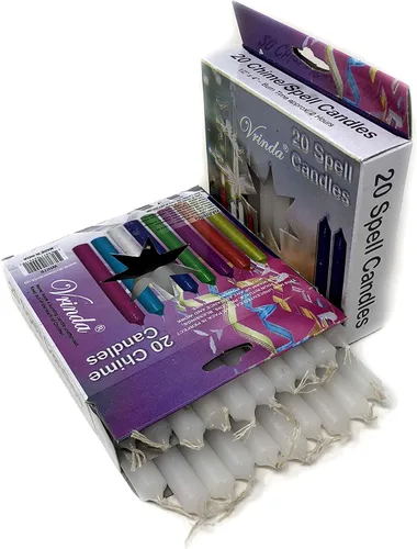 Vista 10 de Vrinda® Mini Chime Ritual Spell - Velas cónicas sin perfume de 4 pulgadas (surtido (paquete de 40)
