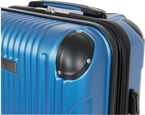 Vista 8 de Ben Sherman Heathrow Hall - Maleta de 8 ruedas extensible y ligera, color gris oscuro, azul (Vivid Blue)), 181557VB