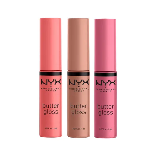 Vista 41 de NYX MAQUILLAJE PROFESIONAL Brillo de mantequilla, brillo de labios no pegajoso, - Eclair (rosa)