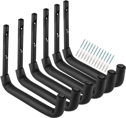 Vista 9 de Gancho de almacenamiento de garaje, colgador de utilidad resistente de montaje en pared de 6.3 pulgadas