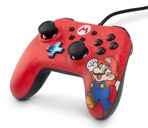 Vista 8 de PowerA Wired Controller for Nintendo Switch - Mario, Gamepad, Game controller, Wired controller, Officially licensed