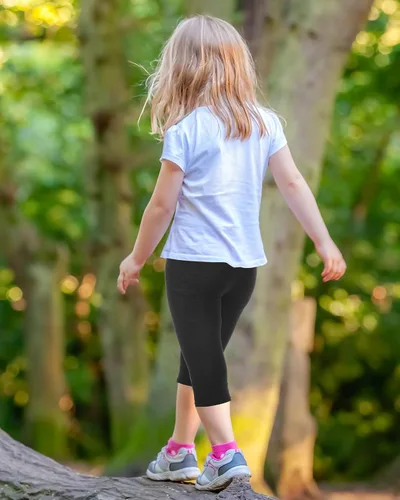 Vista 2 de Syhood - Leggings capri para niñas, 6 piezas