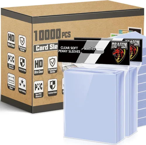 Vista 14 de 100 unidades de fundas de plástico para tarjetas con abertura superior, fundas Penny Soft para protectores de tarjetas de béisbol, adecuadas