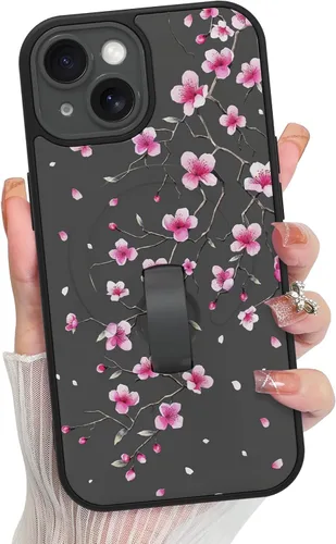 Vista 161 de KANGHAR Compatible con iPhone 17 Pro Case Spot Pattern - Negro Mancha rosada negra