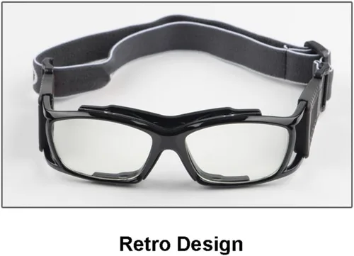 Vista 2 de Vintage Slimfit Basketball Glasses Protective Safety Sports Glasses