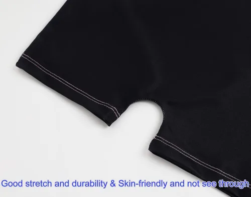 Vista 5 de Domusgo Leotardo de gimnasia para niñas, talla 3-9 años, unitardo de una pieza con pantalones cortos