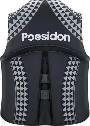 Vista 3 de poesidon - Chaleco salvavidas para adultos, estampado geométrico legendario, ideal para cualquier deporte acuático, unisex, para kayak, remo, SUP