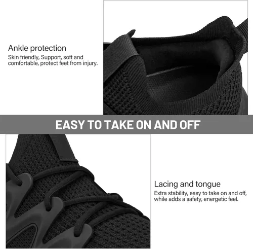 Vista 7 de Pujcs Zapatos para Mujeres Zapatos de Tenis Ligeros Zapatos de Gimnasio Antideslizantes para Entrenamiento Zapatos de Malla Transpirable