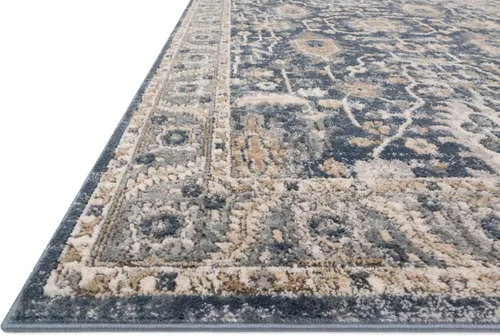 Vista 7 de Loloi Teagan Collection TEA-03 - Alfombra de pasillo de 2 pies y 8 pulgadas x 7 pies y 6 pulgadas, tonos mezclilla y guijarro (Denim/Pebble)