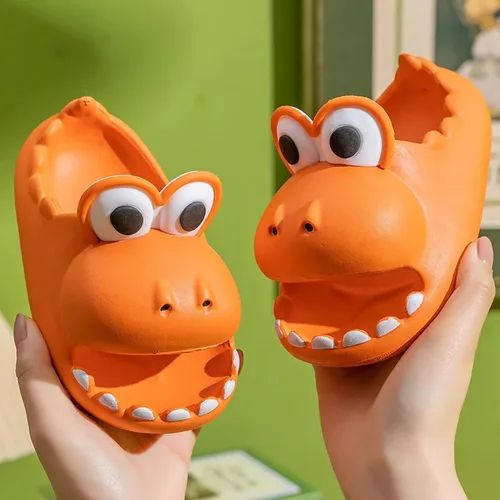 Vista 2 de JOYEAR Dinosaur Slippers with Children's Summer Sandals, Beach Swimming Pool Non-slip Water Shoes, Indoor and Outdoor Cute Big Mouth Light Slippers