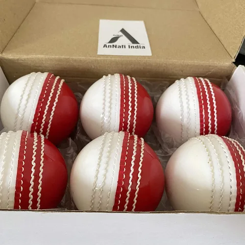 Vista 9 de AnNafi® Pelotas de entrenamiento de cricket de doble color, pelotas de entrenamiento deportivo y divertidas Bola de doble color rojo y blanco
