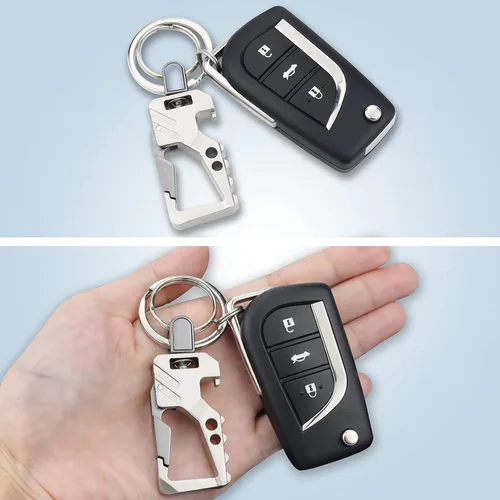 Vista 4 de 2pcs Keychains, Key Chains for Carabiner Keychain Car Key chain Bottle Opener Keychain for Men and Women