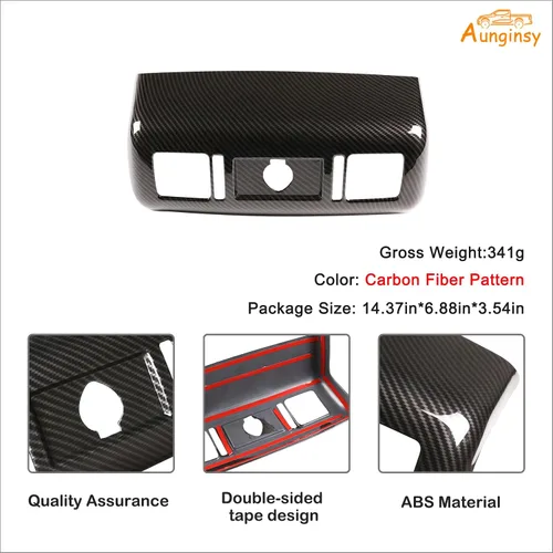 Vista 7 de Aunginsy Reposabrazos trasero de aire acondicionado para salida de ventilación compatible con Toyota Tundra 2007-2021, reposabrazos central trasero