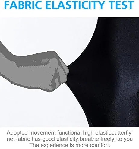 Vista 5 de Letook Pantalones cortos de ciclismo para hombre, acolchados de gel, cómodos, profesionales, de secado rápido