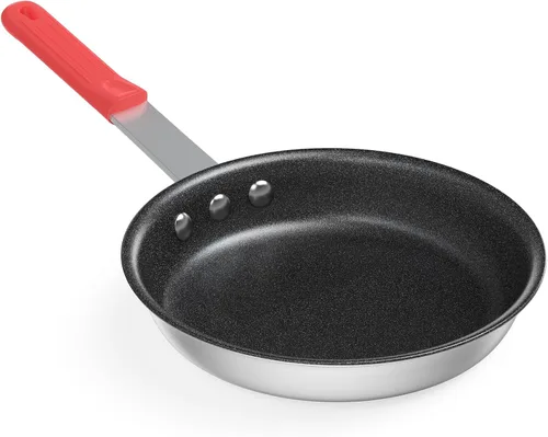 Vista 8 de Sweetcrispy Sartén antiadherente de 8 pulgadas, sartén de aluminio de calibre pesado con base y mango de acero inoxidable, sartén antiadherente