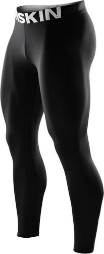 Vista 17 de DRSKIN Men’s Compression Pants (5/4/3 Pack) Quick Dry Tights Leggings Sports Baselayer Running Gym Workout Negro
