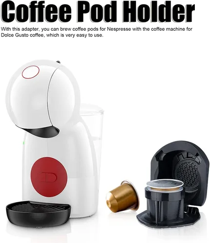 Vista 2 de Cápsula de café – Adaptador de cápsulas de café reutilizable para máquina Dolce Gusto Adaptador de cápsula de café