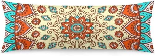 Vista 9 de Funda de almohada corporal a rayas blancas y negras, fundas de almohada a rayas blancas y negras, funda de almohada larga moderna con cremallera