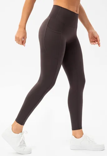 Vista 4 de Lavento Leggings de yoga ligeros suaves para todo el día para mujer, pantalones de entrenamiento ultra suaves de cintura alta con bolsillos