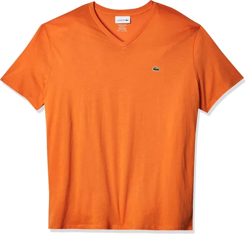 Vista 10 de Lacoste TH6710 - Camiseta de manga corta con cuello en V para hombre Marrón