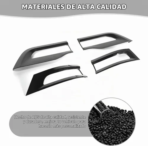 Vista 3 de Jimen Compatible con Jeep Grand Cherokee 2014-2020, 4 piezas de cubierta de luz trasera, accesorios exteriores (negro)