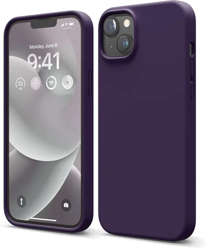 Vista 14 de elago Funda compatible con iPhone 14 Plus, de silicona líquida, funda protectora de cuerpo completo, a prueba de golpes, diseño delgado, forro