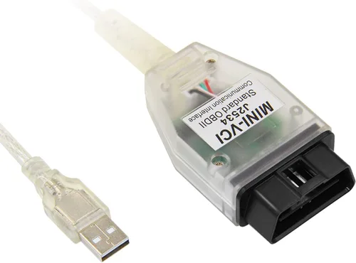 Vista 2 de Mini VCI J2534 Cable de interfaz de comunicación estándar OBD2 para TIS Techstream V17 V18 Toyota Lexus Scion, escáner de diagnóstico OBD2 USB