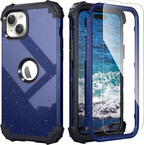 Vista 19 de IDweel Funda para iPhone 13 con Protector de Pantalla, para Funda iPhone 14, Híbrida Resistente a Golpes de Servicio Pesado Protección Cubierta Dura