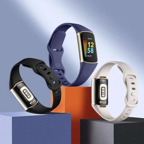 Vista 6 de Maledan Compatible con bandas Fitbit Charge 5 para mujeres y hombres, correa delgada transpirable de silicona suave para deportes, accesorios