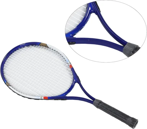 Vista 3 de Raqueta de tenis de aleación de aluminio de 27 pulgadas para adultos, adolescentes, jugadores intermedios principiantes, con bolsa de raqueta