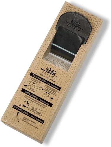 Vista 9 de SUIZAN Kanna - Cepilladora de madera japonesa de 2.4 pulgadas, herramientas profesionales para trabajar la madera