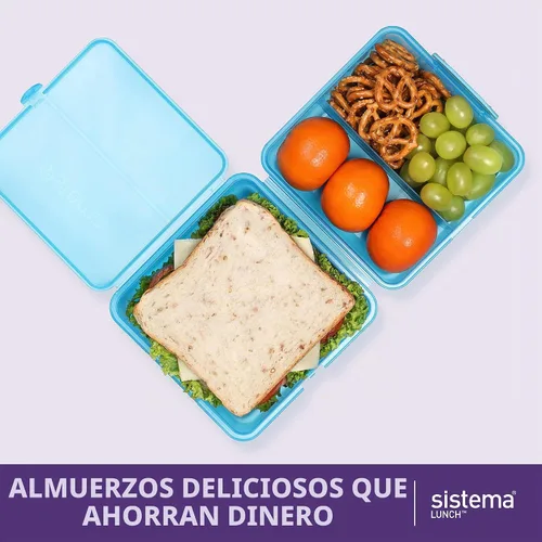 Vista 4 de Sistema Cubo de almuerzo, colores surtidos, 1.4 litros Colores surtidos (sólidos)