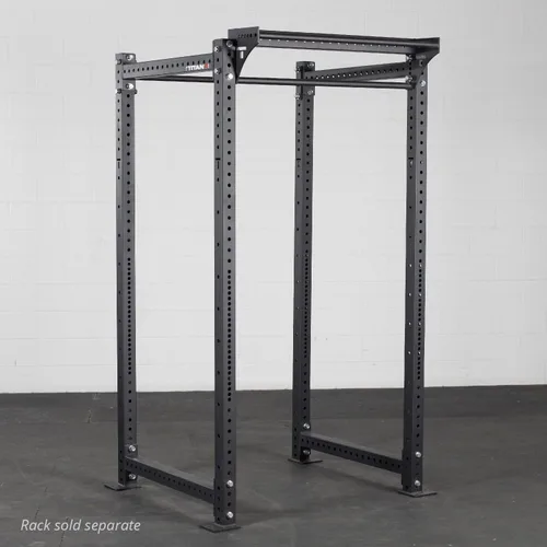 Vista 2 de Titan Fitness Barra estabilizadora de doble dominada montada en bastidor para bastidores de alimentación de las series T-3 o X-3, agarre de 1.260