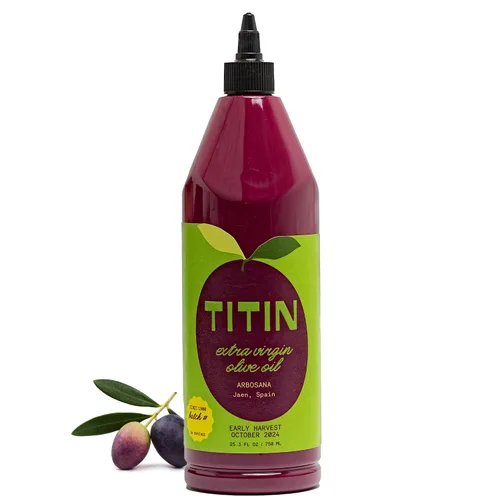 Vista 9 de TITIN Aceite de oliva virgen extra para cocinar todos los días, 2 litros x 1 unidad, alto polifenol, aceite de oliva picual prensado en frío