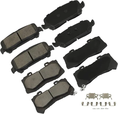 Vista 21 de cciyu Juego de pastillas de freno delanteras de cerámica profesional D681 para BMW 530i, 97-03 para BMW 540i, 95 97-01 para BMW 740i, 95-01 para BMW