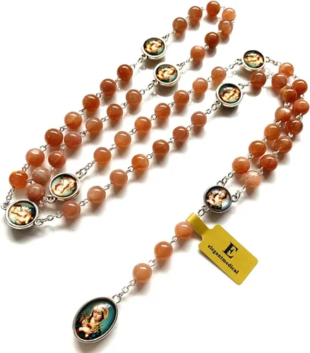 Vista 4 de elegantmedical Collar con rosario católico de SIETE 7 SORROWS MARY