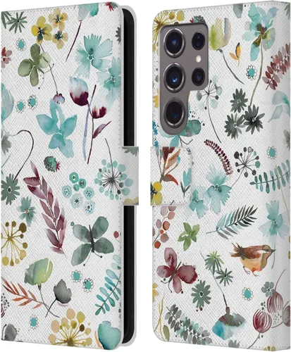 Vista 237 de Head Case Designs Officially Licensed Ninola Butterfly Nature Spring Floral Leather Wallet Case Compatible with Samsung Galaxy A07 4G
