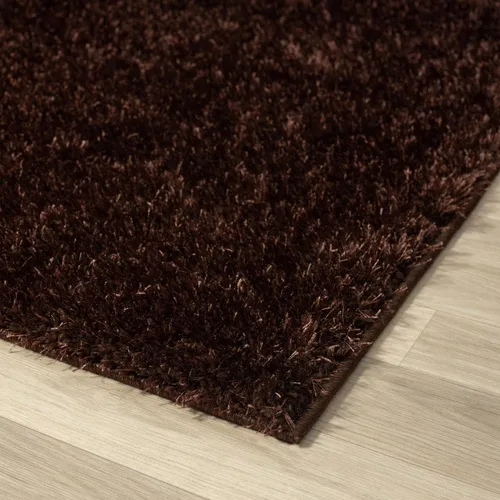 Vista 6 de LUXE WEAVERS Plush Collection - Alfombra de polipropileno de 5 x 7 pulgadas, color marrón