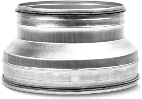 Vista 10 de Repa Market Reductor/aumentador de conductos de acero galvanizado de 8 a 4 pulgadas - Adaptador de tubo de ventilación redondo HVAC y sistemas