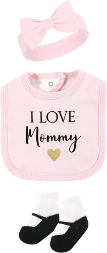 Vista 3 de Hudson Baby Conjunto de canastilla de algodón unisex para bebé