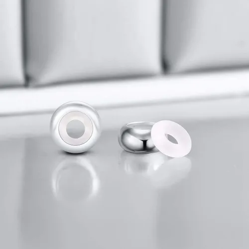 Vista 3 de DALARAN Cuentas de tope para pulseras de plata de ley 925 con clip espaciador tapones de pulsera Esmalte