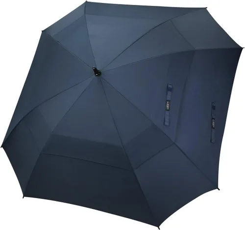 Vista 10 de G4Free Paraguas de golf extra grande de 62/68 pulgadas, cuadrado, ventilado, resistente al viento, apertura automática, doble toldo de gran