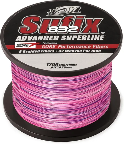 Vista 16 de Sufix 832 Advanced Superline Cuerda de pescar trenzada - 150 yardas Camo