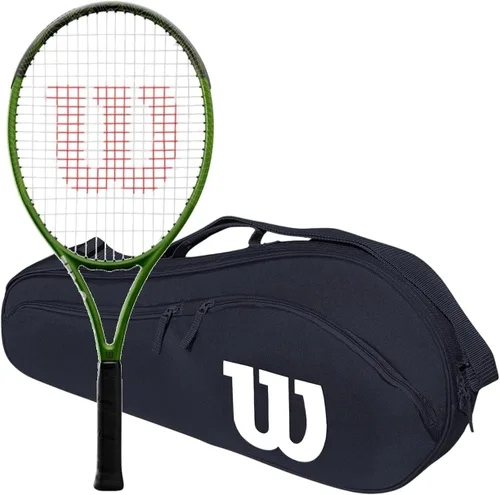 Vista 8 de Wilson Blade Feel Comp Jr - Raqueta de tenis incluida con una bolsa de tenis o mochila