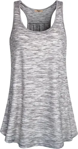Vista 48 de Cestyle - Camiseta sin mangas para mujer, cuello redondo, corte holgado, para entrenamiento