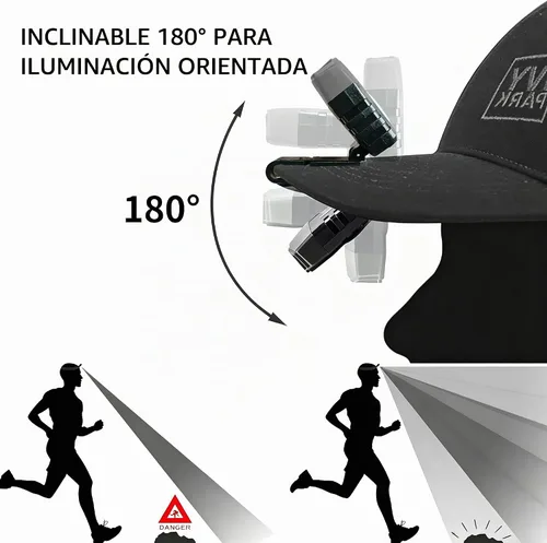 Vista 4 de LHOTSE Mini Luz LED Ultra Brillante con Clip de Manos Libres para Gorra - Linterna de Sombrero Recargable Impermeable Luz Portátil Lámpara de Cabeza