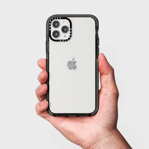 Vista 6 de CASETiFY Impact - Funda para iPhone 12 Pro Max, color negro transparente
