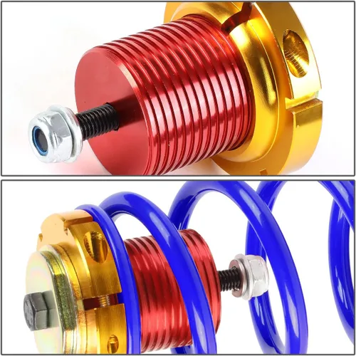 Vista 2 de DNA MOTORING Kit de resorte de mangas coilover de suspensión de 4 piezas compatible con 12-15 Civic, azul, COIL-HC12SI-BL