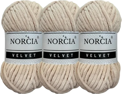 Vista 71 de Hilo de Terciopelo Suave Chenille para Ganchillo Super Voluminoso (100g-3.50oz) (68m-74.3 yds) Hilo para Manta de Bebé para Tejer Amigurumi Hilo