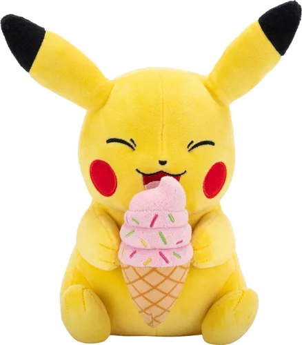 Vista 8 de Pokemon Capitán Pikachu de peluche - Pikachu de 8 pulgadas de felpa suave con sombrero de Capitán y detalles auténticos